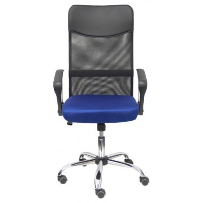 PIQUERAS Y CRESPO FOROL Silla Gontar respaldo malla negro asiento azul