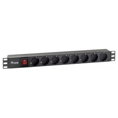 REGLETA ALIMENTACION RACK 19" 1U 8 TOMAS