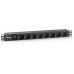 REGLETA ALIMENTACION RACK 19" 1U 8 TOMAS