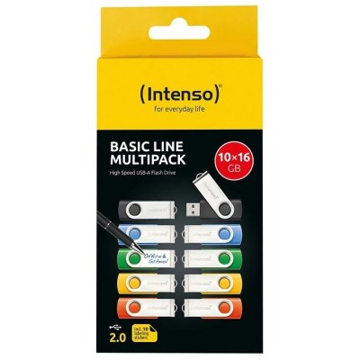 Intenso Basic Line Multipack Lápiz USB 2.0 4GB 10u