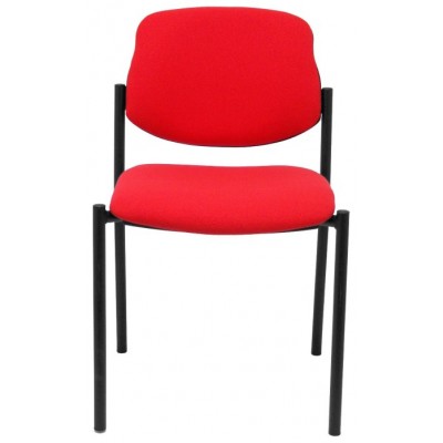 PIQUERAS Y CRESPO NOWY STYL Silla fija Styl bali rojo chasis negro