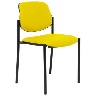 PIQUERAS Y CRESPO NOWY STYL Silla fija Styl similpiel amarillo chasis negro