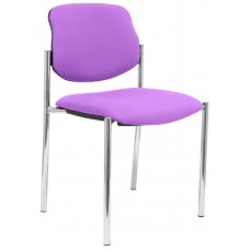 PIQUERAS Y CRESPO NOWY STYL Silla fija Styl bali lila chasis cromo