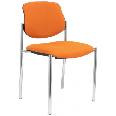 PIQUERAS Y CRESPO NOWY STYL Silla fija Styl bali naranja chasis cromo