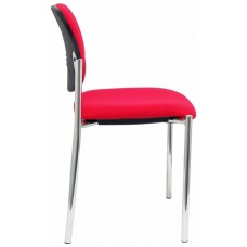 PIQUERAS Y CRESPO NOWY STYL Silla fija Styl bali rojo chasis cromo