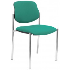 PIQUERAS Y CRESPO NOWY STYL Silla fija Styl bali verde esmeralda chasis cromo