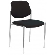 PIQUERAS Y CRESPO NOWY STYL Silla fija Styl bali negro chasis cromo