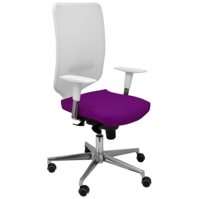 PIQUERAS Y CRESPO Silla Ossa blanca similpiel morado