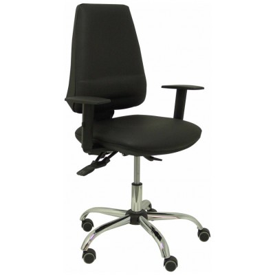 PIQUERAS Y CRESPO Silla Elche S 24 horas similpiel negro con refuerzo lumbar ¡Ultimas unidades!!