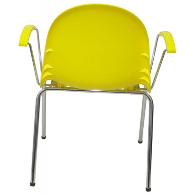 PIQUERAS Y CRESPO Pack 4 sillas Ves plastico amarillo. ¡Ultimas unidades!!