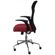 PIQUERAS Y CRESPO Silla Minaya respaldo malla negro asiento bali granate