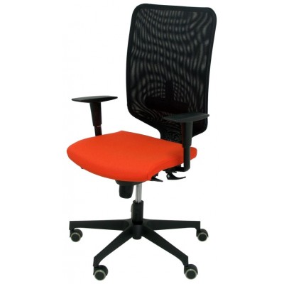PIQUERAS Y CRESPO Silla Ossa negra bali naranja oscuro ¡Ultimas unidades!!