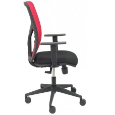 PIQUERAS Y CRESPO Silla Motilla malla roja asiento bali negro brazo regulable