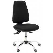 PIQUERAS Y CRESPO Silla Elche S 24 horas bali negro base cromada ruedas parque
