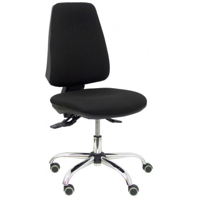 PIQUERAS Y CRESPO Silla Elche S 24 horas bali negro base cromada ruedas parque