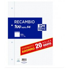 RECAMBIO A4 80H+20H 4X4 CON MARGEN OXFORD 400195058 (Espera 4 dias)