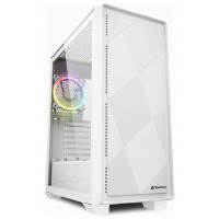 CAJA MIDI ATX SHARKOON VS8 RGB 1USB-A 1XVENT 120MM S/F FUENTE  BLANCO