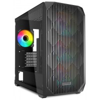 CAJA GAMING mATX SHARKOON MK3 3XVENT 120MM 3XUSB SN FUENTE NEGRO