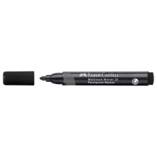 MARCADOR MULTIMARK WINNER 23 NEGRO PUNTA CÓNICA Y SIN CLIP FABER CASTELL 453397 (MIN12) (Espera 4 dias)