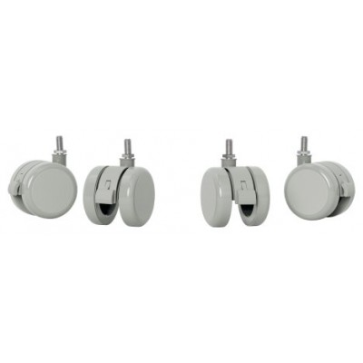 PACK DE 4 RUEDAS PARA MESA ELÉCTRICA COLOR GRIS KENSINGTON 53740085 (Espera 4 dias)