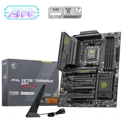MSI MAG X870E TOMAHAWK WIFI placa base AMD X870E Zócalo AM5 ATX (Espera 4 dias)