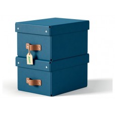 PACK 2 CAJAS DE ALMACENAMIENTO CARTÓN PEQUEÑA COLOR AZUL LEITZ 61470068 (Espera 4 dias)
