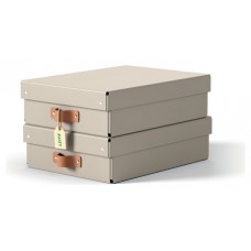 PACK 2 CAJAS DE ALMACENAMIENTO CARTÓN MEDIANA BAJA COLOR BEIGE LEITZ 61480012 (Espera 4 dias)