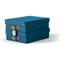 PACK 2 CAJAS DE ALMACENAMIENTO CARTÓN MEDIANA BAJA COLOR AZUL LEITZ 61480068 (Espera 4 dias)