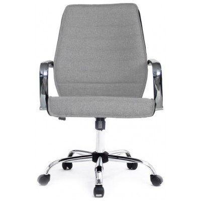 EQUIP SILLA DE OFICINA RESPALDO MEDIO COLOR GRIS DISEÑO ERGONOMICO