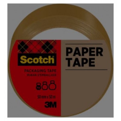 ROLLO CINTA DE PAPEL 50MTSX50MM. COLOR MARRÓN SCOTCH 7100301 (Espera 4 dias)