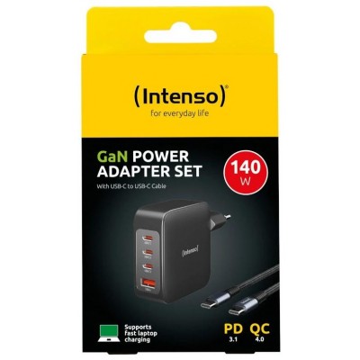 Intenso | KIT Cargador GaN W140A3C + Cable USB-C