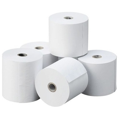 PAPEL TERMICO 80X80X12 MM 56GR - PAQUETE DE 8 ROLLOS - PAPEL TERMICO 80X80X12 MM 56GR - PAQUETE DE 8 ROLLOS -
