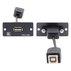 Kramer Electronics WU-AB(B) placa de pared y cubierta de interruptor Negro (Espera 4 dias)