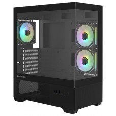 CAJA ZALMAN CHRONIX ATX 3 XVENT 120MM ARGB 1XUSB 3.0 NEGRO S/N FUENTE