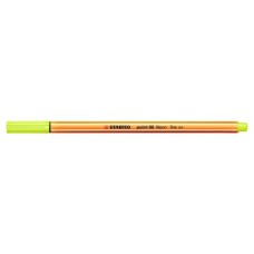 ROTULADOR PUNTA FINA POINT 88 0.4MM AMARILLO NEON STABILO 88/024 (MIN10) (Espera 4 dias)
