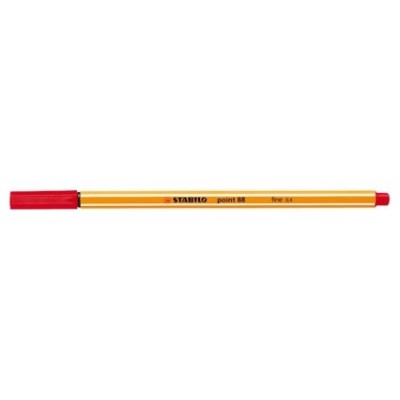 ROTULADOR PUNTA FINA POINT 88 0.4MM ROJO STABILO 88/40 (MIN10) (Espera 4 dias)