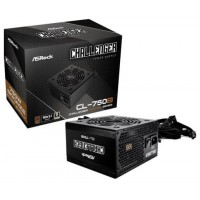 FUENTE ALIMENTACION ASROCK CL-750B,PSU,750W,80 PLUS BRONZE,120MM,ACTIVE PFC,PCI-E 5.1 (12+4pin)x1,PCI-E (6+2 pin)x4,SATA (5 pin)x4 (Espera 4 dias)