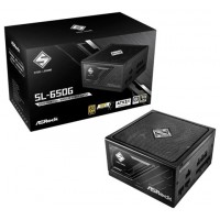 FUENTE ALIMENTACION ASROCK SL-650G,PSU,650W,80 PLUS GOLD,135MM,MODULAR,PCI-E 5.1 (12+4pin)x1,PCI-E (6+2 pin)x3,SATA (5 pin)x9 (Espera 4 dias)