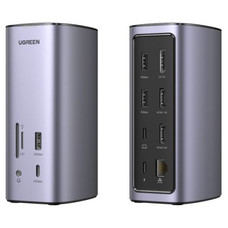 Ugreen USB-C Docking Station 12-in-1 Al&aacute;mbrico Plata (Espera 4 dias)