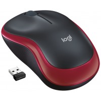 MOUSE LOGITECH WIRELESS M185 RED P/N:910-002237