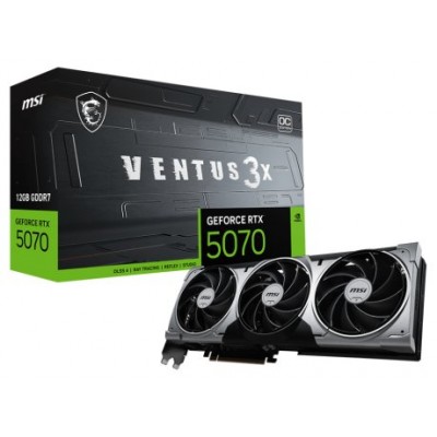 MSI VENTUS GeForce RTX 5070 12G 3X OC NVIDIA 12 GB GDDR7 (Espera 4 dias)