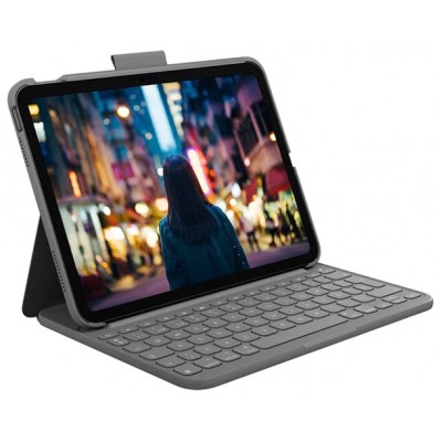 TECLADO BLUETOOTH FUNDA LOGITECH SLIM FOLIO PARA IPAD