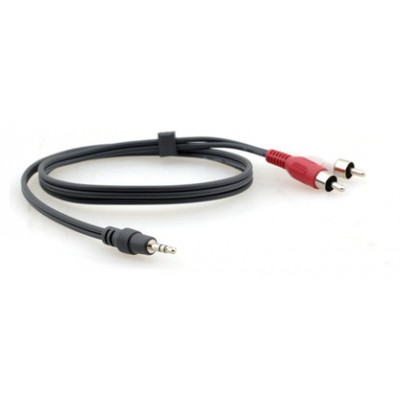 Kramer Electronics C-A35M/2RAM-50 cable de audio 15,2 m 3,5mm 2 x RCA Negro (Espera 4 dias)
