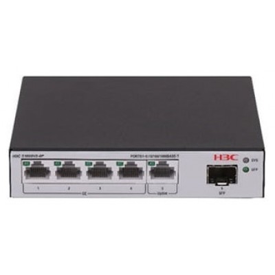 H3C LS-1600V2-6P-GL switch Gestionado L2 Gigabit Ethernet (10/100/1000) Negro, Gris (Espera 4 dias)