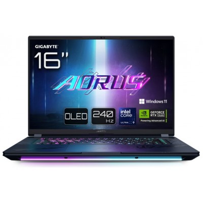 PORTATIL GIGABYTE AORUS MASTER 16 U9-275HX RTX 5090 32GB 1TB 16"OLED W11P