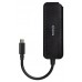 HUB USB 3.1 USB-C USB-CM-4xTIPO AH NEGRO 15CM AISENS