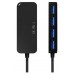 HUB USB 3.1 USB-C USB-CM-4xTIPO AH NEGRO 15CM AISENS