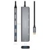 AISENS - HUB USB 3.2 GEN1 5G USB-C, USB-C/M-1xUSB-C PD100W/H-1xUSB-C/H-3xUSB-A/H, GRIS, 15CM