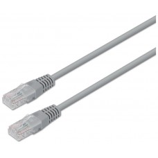 AISENS - CABLE DE RED LATIGUILLO RJ45 CAT.5E UTP AWG24, GRIS, 15M