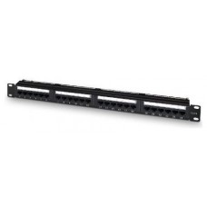 AISENS PATCH PANEL DE 24 PUERTOS RJ45 CAT6 UTP 19"1U DUAL IDC CON GESTION DE CABLES NEG